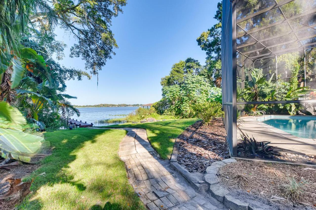 Serene Lakefront House w/ Pool, Hottub, & Boating Orlando Esterno foto